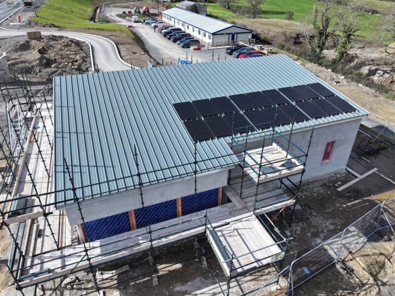 Construction of the Narrow Water Bridge connecting Northern Ireland and the Republic of Ireland