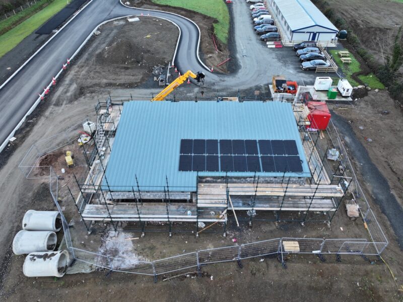 Construction of the Narrow Water Bridge connecting Northern Ireland and the Republic of Ireland