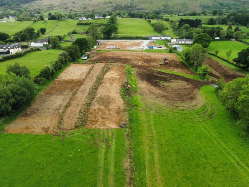 Construction of the Narrow Water Bridge connecting Northern Ireland and the Republic of Ireland