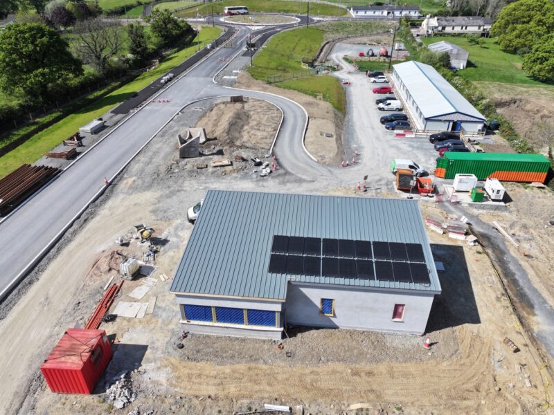 Construction of the Narrow Water Bridge connecting Northern Ireland and the Republic of Ireland