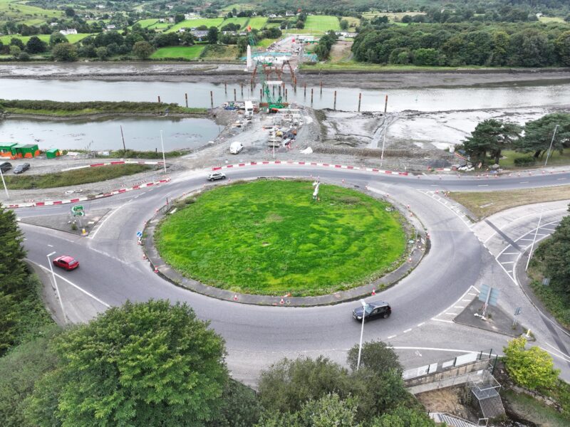 Construction of the Narrow Water Bridge connecting Northern Ireland and the Republic of Ireland
