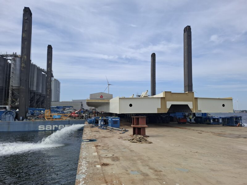 Deck Loaded on Barge