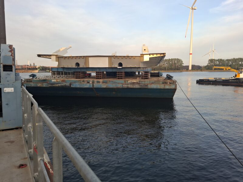 Deck Loaded on Barge